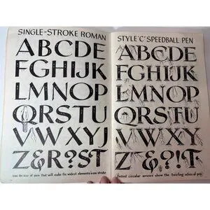 Speedball | Office | Vintage 95 Speedball Lettering Textbook No 17 Junk ...